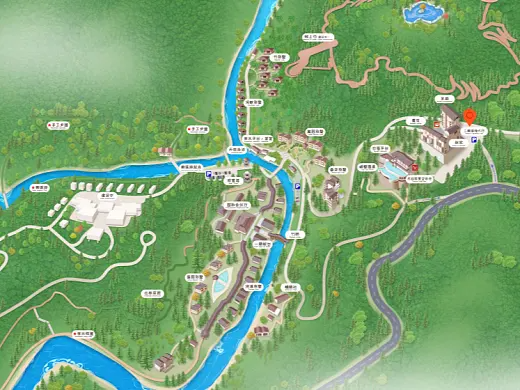 长汀结合景区手绘地图智慧导览和720全景技术，可以让景区更加“动”起来，为游客提供更加身临其境的导览体验。